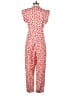 Zara 100% Baumwolle Hearts Red Jumpsuit Size XS - photo 2
