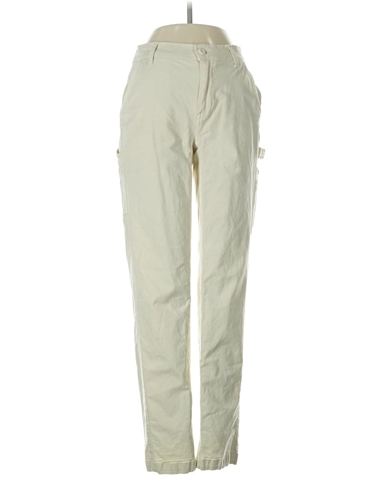 Pre-owned American Eagle Outfitters Cargo Pants In Ivory