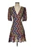 Rhode 100% Viscose Paisley Blue Cocktail Dress Size 4 - photo 1