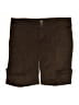 rue21 100% Cotton Solid Brown Cargo Shorts Size 7 - 8 - photo 1
