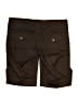 rue21 100% Cotton Solid Brown Cargo Shorts Size 7 - 8 - photo 2