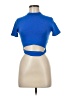 Assorted Brands Blue Short Sleeve Turtleneck Size M - photo 1
