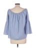 Assorted Brands Blue 3/4 Sleeve Blouse Size L - photo 2