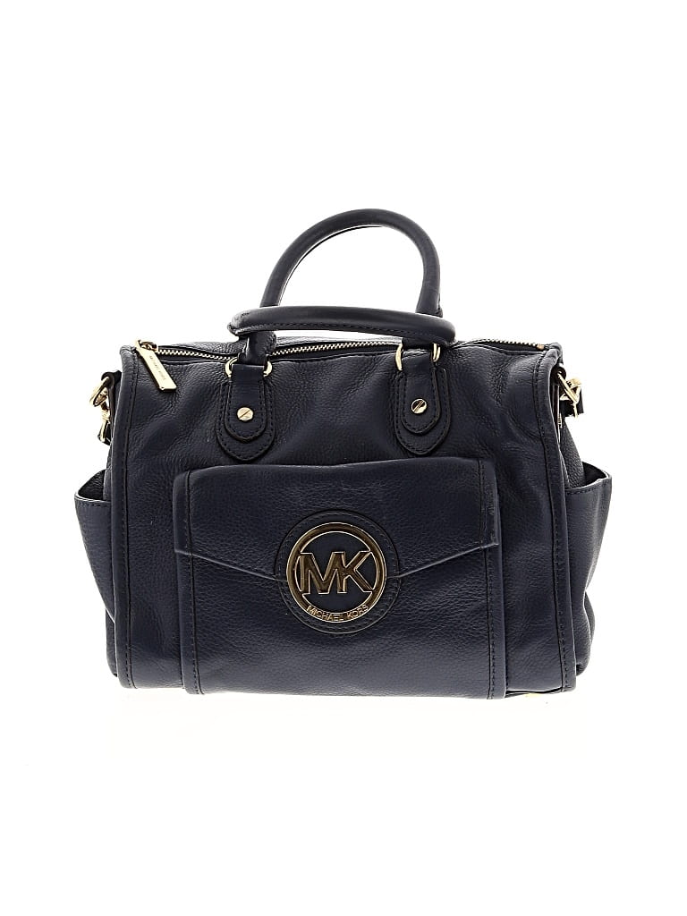 Pre-owned Michael Michael Kors Satchel In Blue