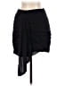 showpo 100% Polyester Solid Black Casual Skirt Size 4 - photo 1