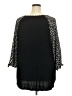 Papermoon 100% Polyester Black 3/4 Sleeve Blouse Size 3X - photo 2