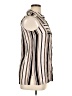 I.N. Studio 100% Rayon Stripes Ivory Sleeveless Button-Down Shirt Size XL - photo 4