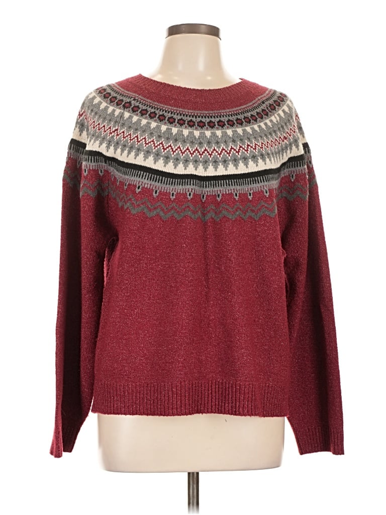 Click to view more detailed imagery on our partner's website Pre-owned Weatherproof Pullover Sweater In Burgundy