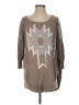 Express Chevron-herringbone Brown Pullover Sweater Size S - photo 1