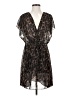 Vila Animal Print Brown Cocktail Dress Size S - photo 1