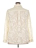 Torrid 100% Polyester Ivory Long Sleeve Blouse Size 2X Plus (2) - photo 2