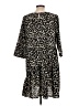 Hayden 100% Polyester Animal Print Black Casual Dress Size L - photo 2
