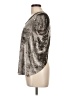 Row A Metallic Silver Short Sleeve Top Size L - photo 5