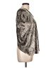 Row A Metallic Silver Short Sleeve Top Size L - photo 4
