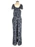 Ann Taylor LOFT Outlet 100% Rayon Paisley Blue Jumpsuit Size S - photo 2