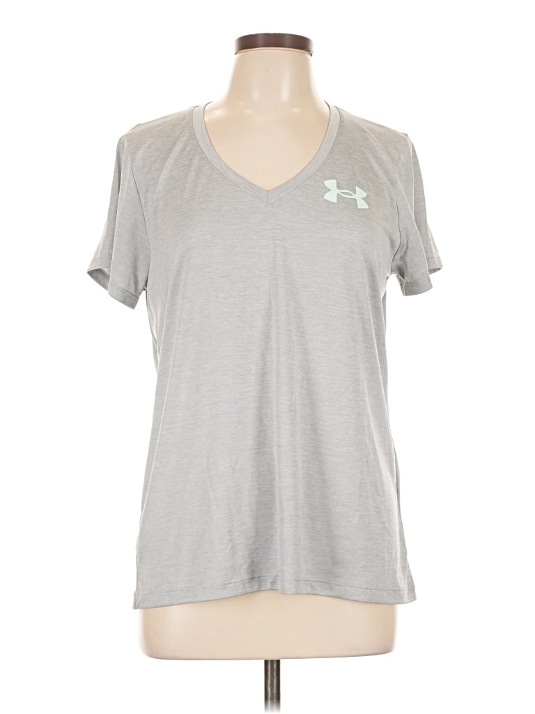 Click to view more detailed imagery on our partner's website Pre-owned Under Armour Active T-shirt In Silver