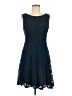 Connected Apparel 100% Polyester Blue Cocktail Dress Size 6 - photo 1