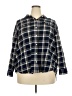 Old Navy 100% Cotton Plaid Blue Long Sleeve Button-Down Shirt Size XXL - photo 1