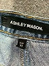 Ashley Mason 100% Cotton Color Block Blue Jeans Size 27 waist - photo 7