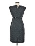 DressBarn 100% Polyester Tweed Gray Cocktail Dress Size 6 (petite) - photo 2