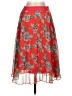Soprano Paisley Red Casual Skirt Size S (estimated) - photo 1
