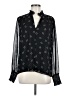 1.State 100% Polyester Polka Dots Black Long Sleeve Blouse Size M - photo 1