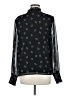 1.State 100% Polyester Polka Dots Black Long Sleeve Blouse Size M - photo 2