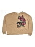 No Comment 100% Polyester Floral Tan Sweatshirt Size L (kids) - photo 1