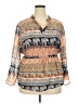 Indulge 100% Polyester Orange Long Sleeve Blouse Size 2X - photo 1