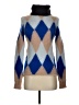 Tory Burch Argyle Blue Pullover Sweater Size XXS - photo 1