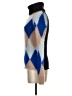Tory Burch Argyle Blue Pullover Sweater Size XXS - photo 5