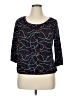 MICHAEL Michael Kors Black 3/4 Sleeve Blouse Size XL - photo 1