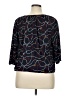 MICHAEL Michael Kors Black 3/4 Sleeve Blouse Size XL - photo 2