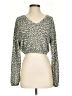 Altar'd State Animal Print Gray Cardigan Size XS - photo 1