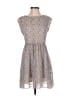 Madewell 100% Polyester Print Gray Casual Dress Size XXS - photo 1
