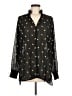 CAbi 100% Polyester Stars Black Long Sleeve Blouse Size M - photo 1