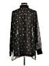 CAbi 100% Polyester Stars Black Long Sleeve Blouse Size M - photo 2