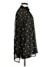 CAbi 100% Polyester Stars Black Long Sleeve Blouse Size M - photo 4