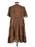 GiGio 100% Polyester Animal Print Brown Casual Dress Size S - photo 2