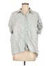 Current Air Gray 3/4 Sleeve Button-Down Shirt Size M - photo 1