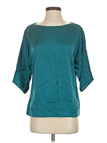 White House Black Market 3/4 Sleeve Silk Top (view 1)