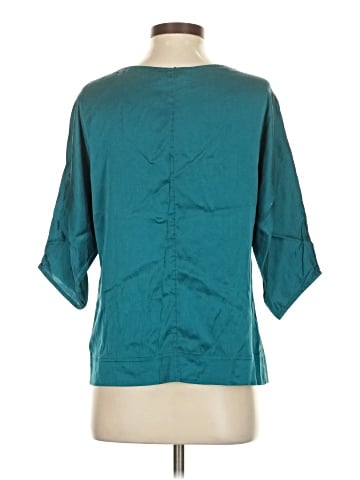 White House Black Market 3/4 Sleeve Silk Top (view 2)