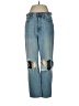 Madewell 100% Cotton Color Block Blue Jeans Size 28 waist - photo 1