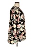 B Collection by Bobeau 100% Polyester Floral Black Kimono Size 1X - photo 4