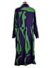 eShakti 100% Polyester Green Purple Jumpsuit Size 2X (estimated) - photo 2