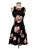 Soprano Floral Black Casual Dress Size XS - photo 1