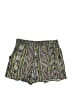 Ella Moss 100% Rayon Chevron-herringbone Green Shorts Size S - photo 2