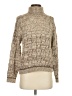 Piazza Sempione Tweed Tan Turtleneck Sweater Size EU (IT) 38 / US 2 - photo 1
