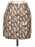 idem ditto Animal Print Tan Faux Leather Skirt Size S - photo 1