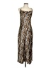 MICHAEL Michael Kors 100% Polyester Animal Print Brown Casual Dress Size S - photo 1